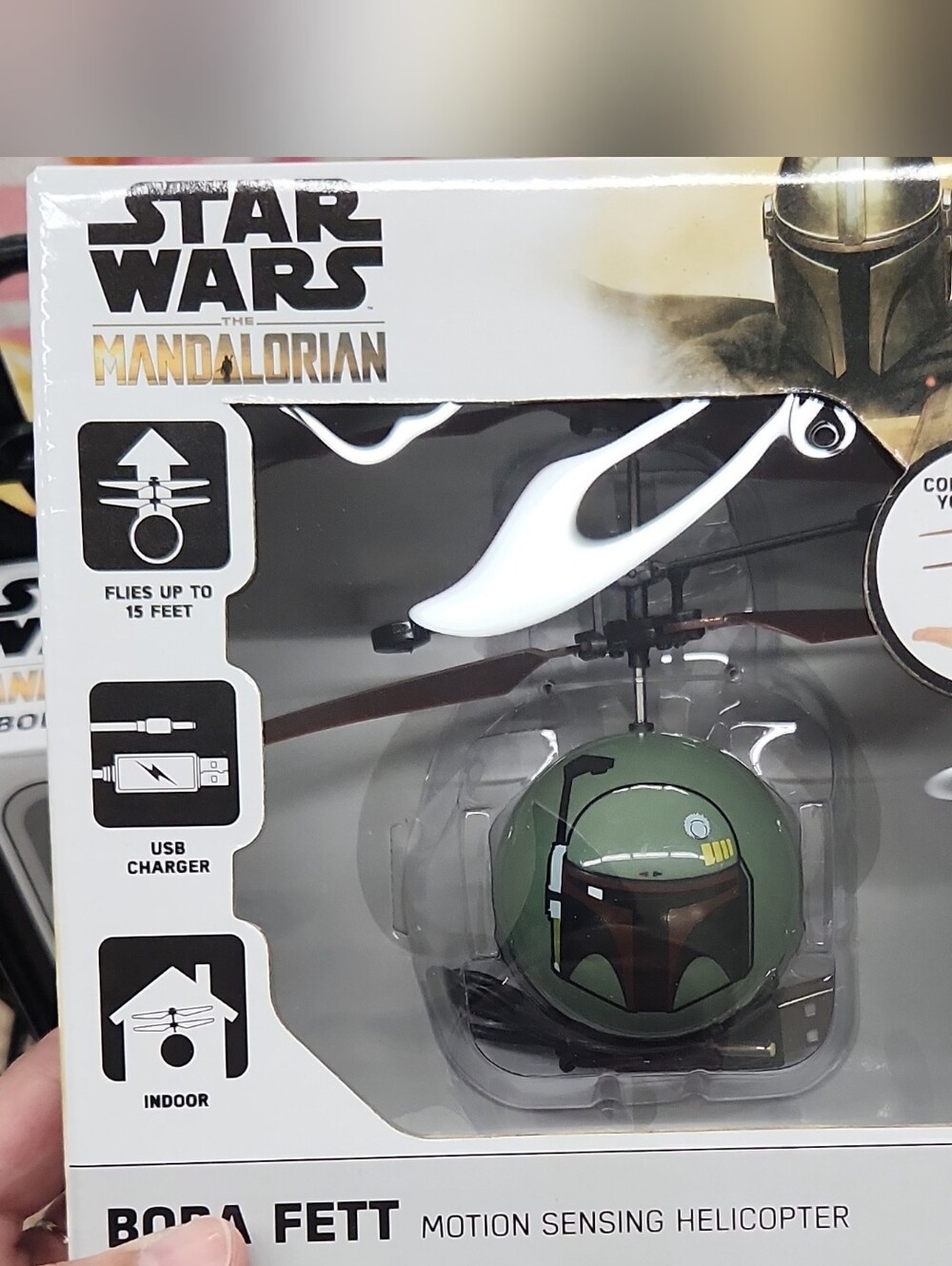 Disney Star Wars World Tech Toys Boba Fett MOTION SENSING Helicoptor